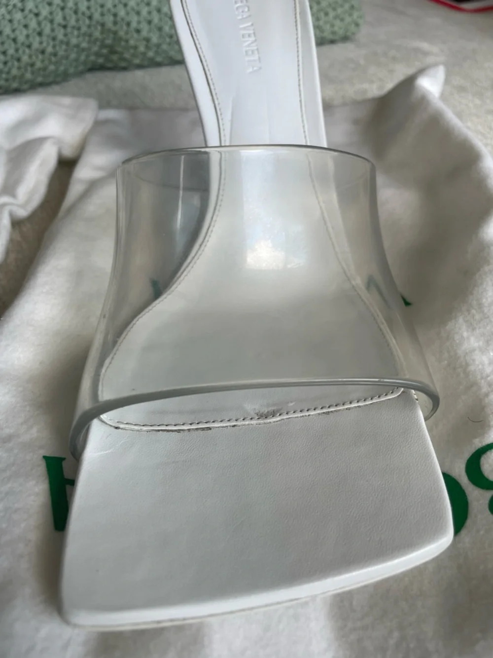 Bottega Veneta Clear Stretch Sandal - Picture 4 of 8